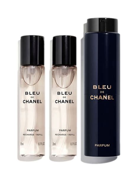 men's bleu de chanel parfum twist and spray set|bleu de chanel perfume.